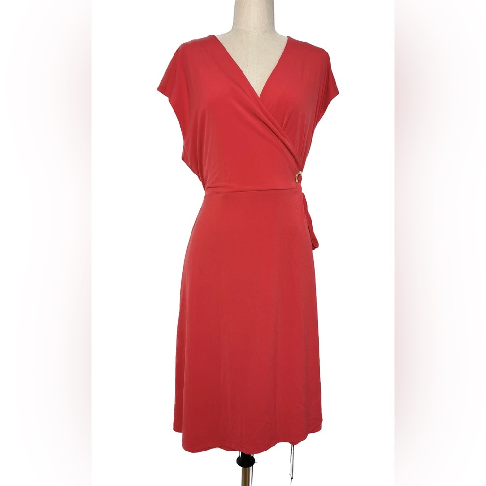 Ivanka Trump | Orange-Red dress stretch Size XL Dress/great condition.